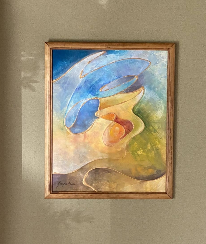 当ヨガ教室イメージ絵画